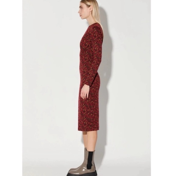 Walter Baker Shaina Dress in Dali Leopard Knit Size Small EUC - Picture 2 of 16